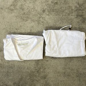 Greys anatomy white scrub set size medium